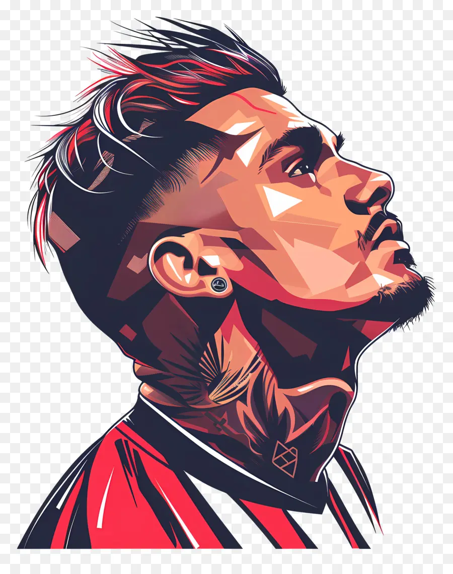 Paolo Guerrero，Seni Abstrak PNG