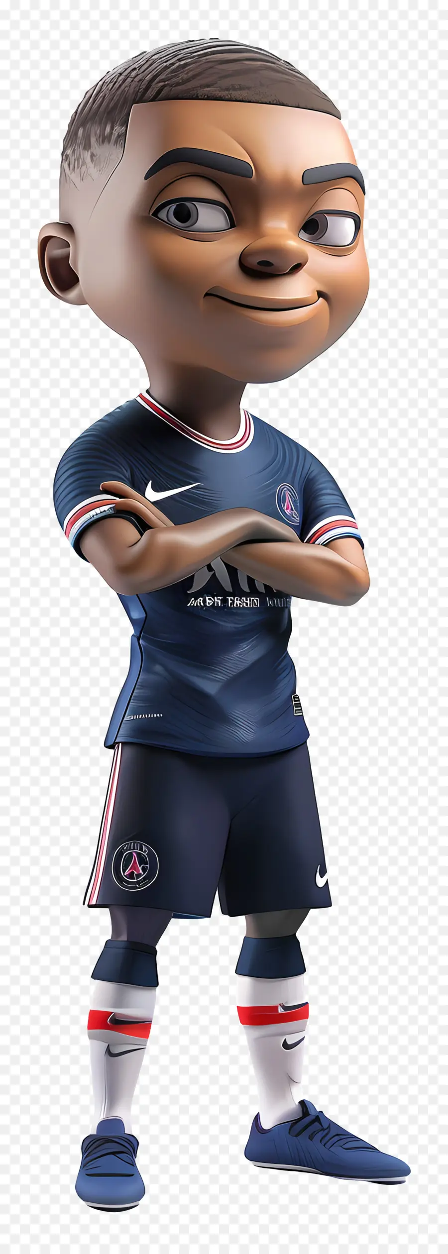 Kylian Mbappe，Karakter Kartun PNG