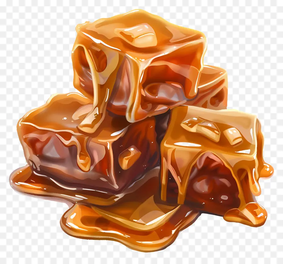 Toffee Caramel，Permen Karamel PNG