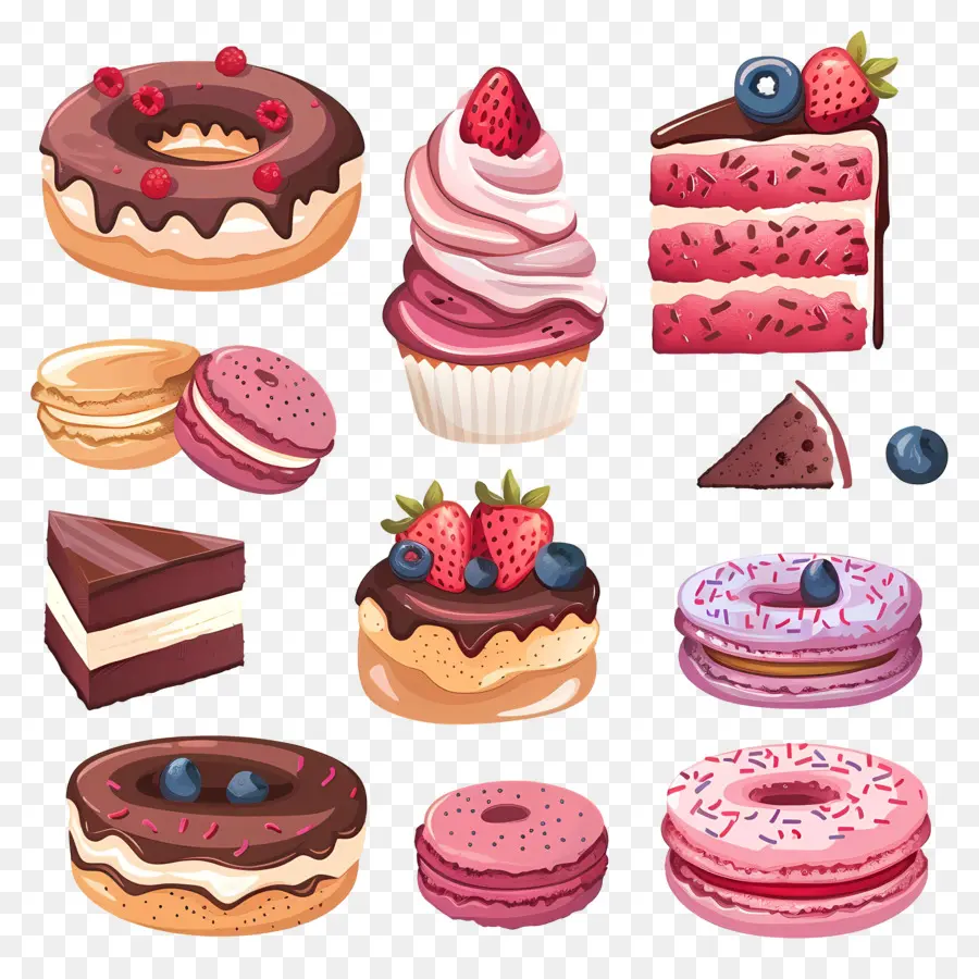 Makanan Penutup，Cupcakes PNG