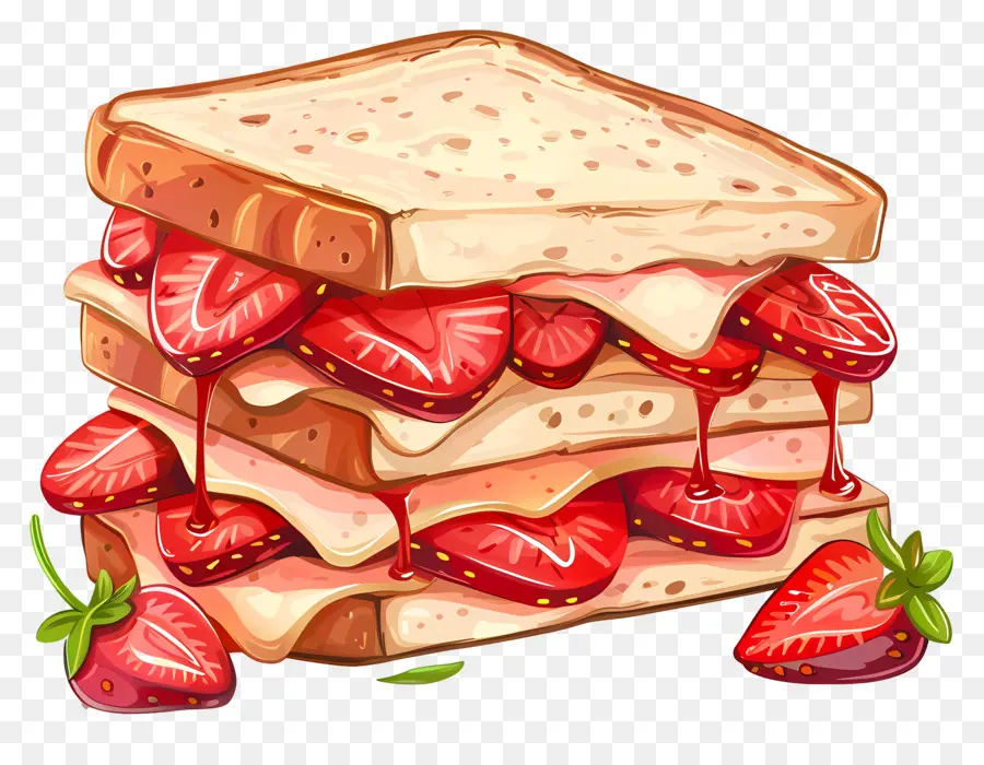 Stroberi Sandwich，Strawberry Shortcake PNG
