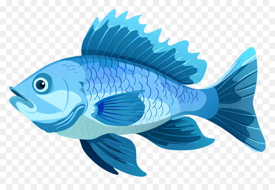 Ikan，Ikan Biru PNG