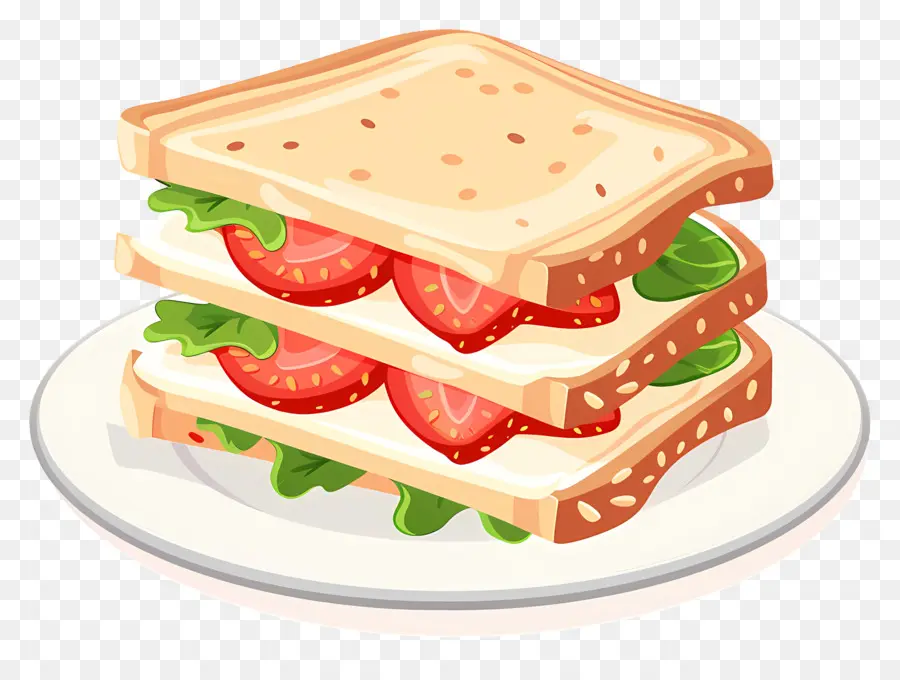 Stroberi Sandwich，Sandwich PNG