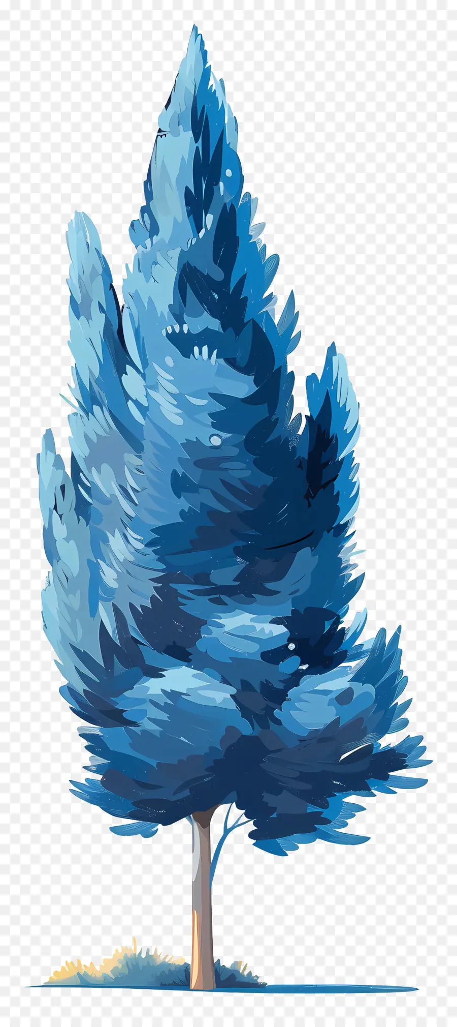 Pohon Cemara，Pohon Pinus Biru PNG