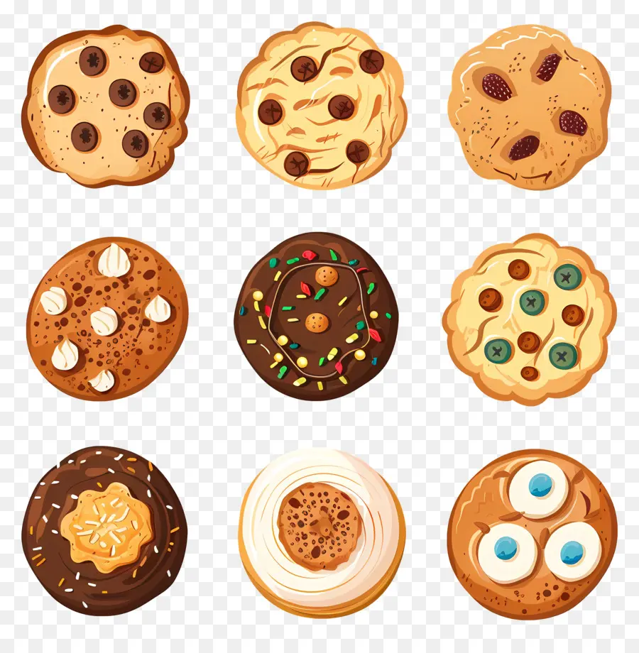 Cookie，Chocolate Chip Cookie PNG