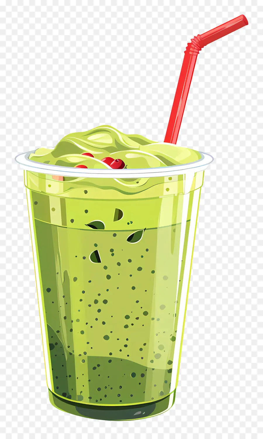 Minum Matcha，Smoothie Hijau PNG