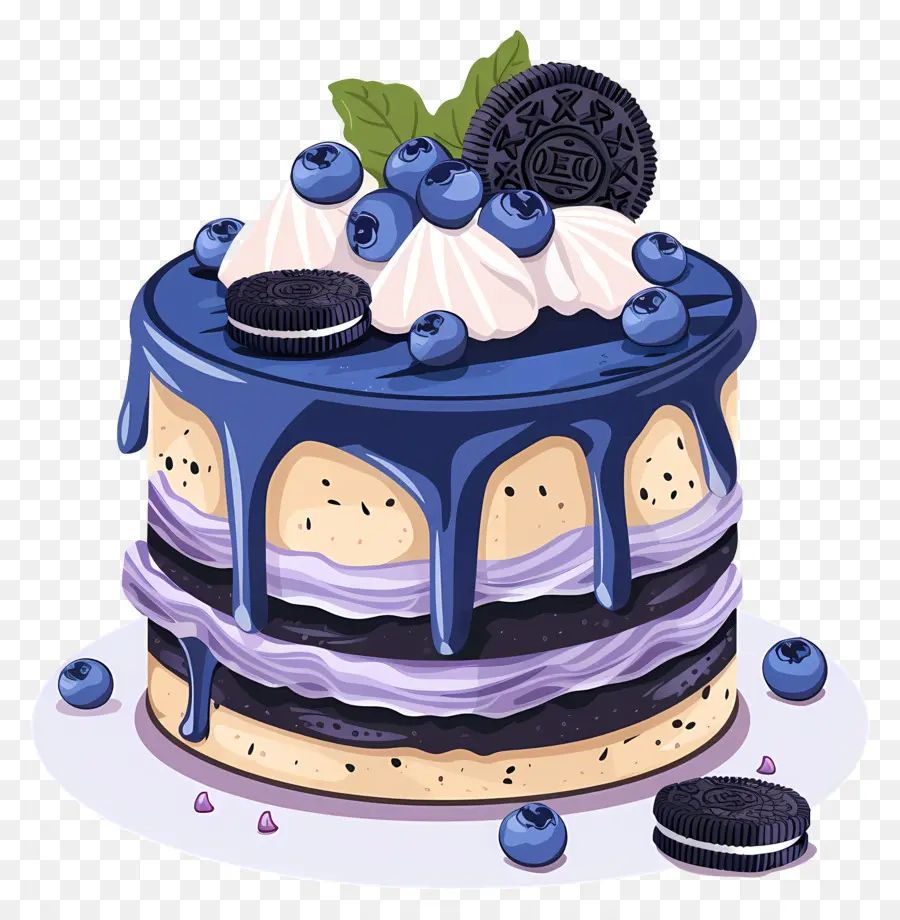 Kue Blueberry，Kue PNG