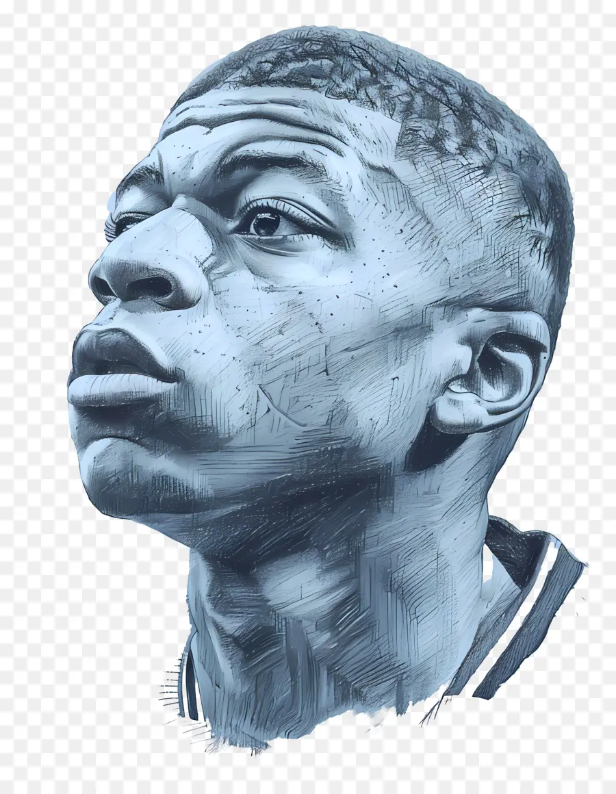 Kylian Mbappé，Menggambar Potret PNG