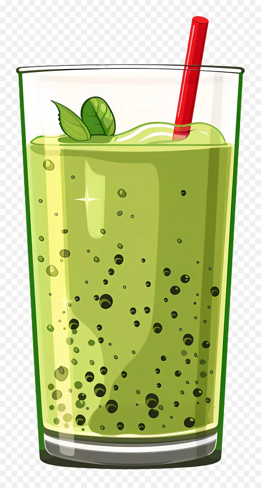 Minum Matcha，Smoothie Hijau PNG