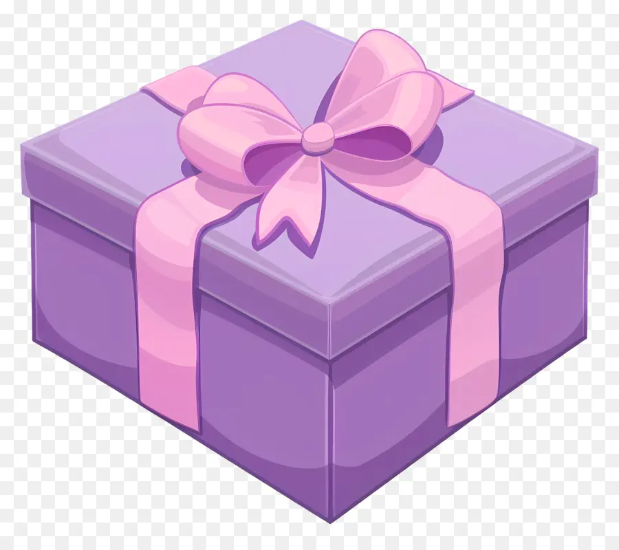 Kotak Hadiah，Busur Merah Muda PNG