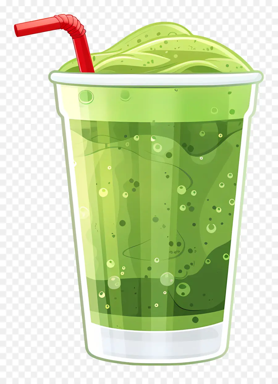 Minum Matcha，Smoothie Hijau PNG