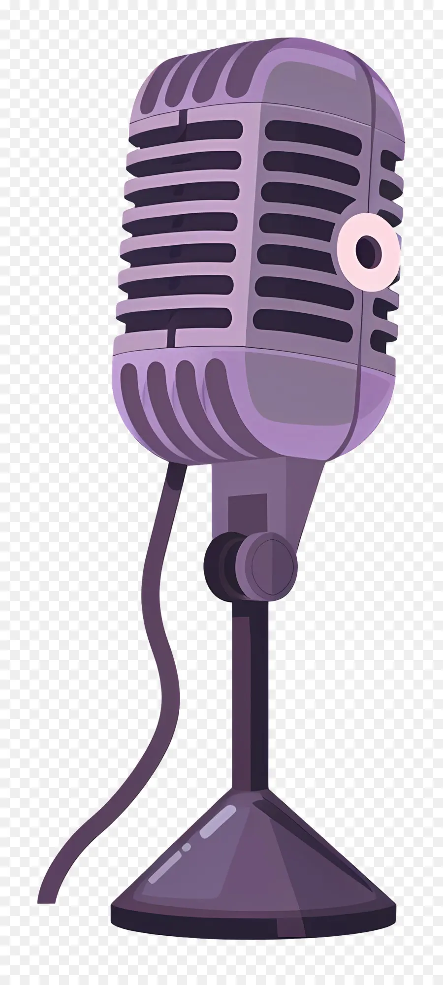 Mikrofon，Mikrofon Ungu PNG