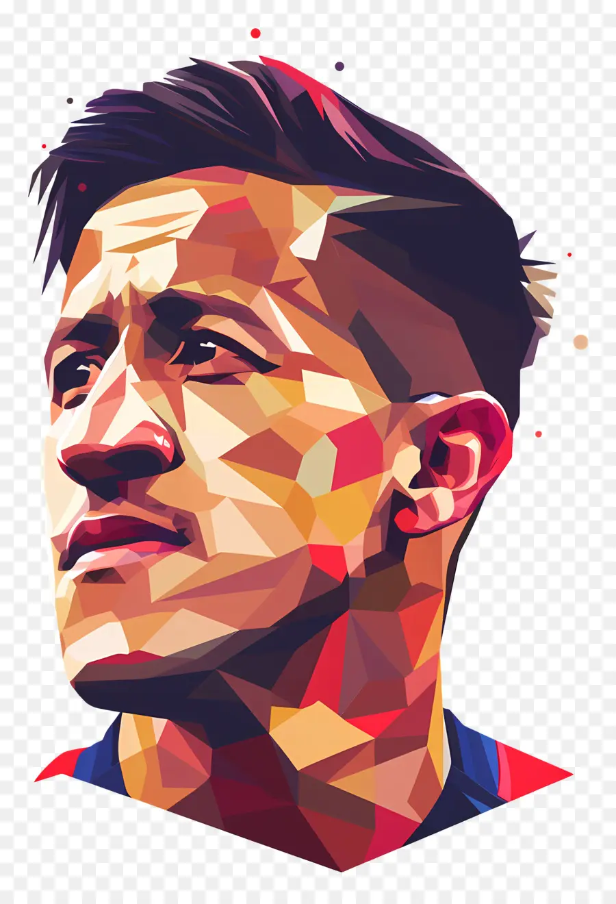 Alexis Sanchez，Potret Geometris PNG