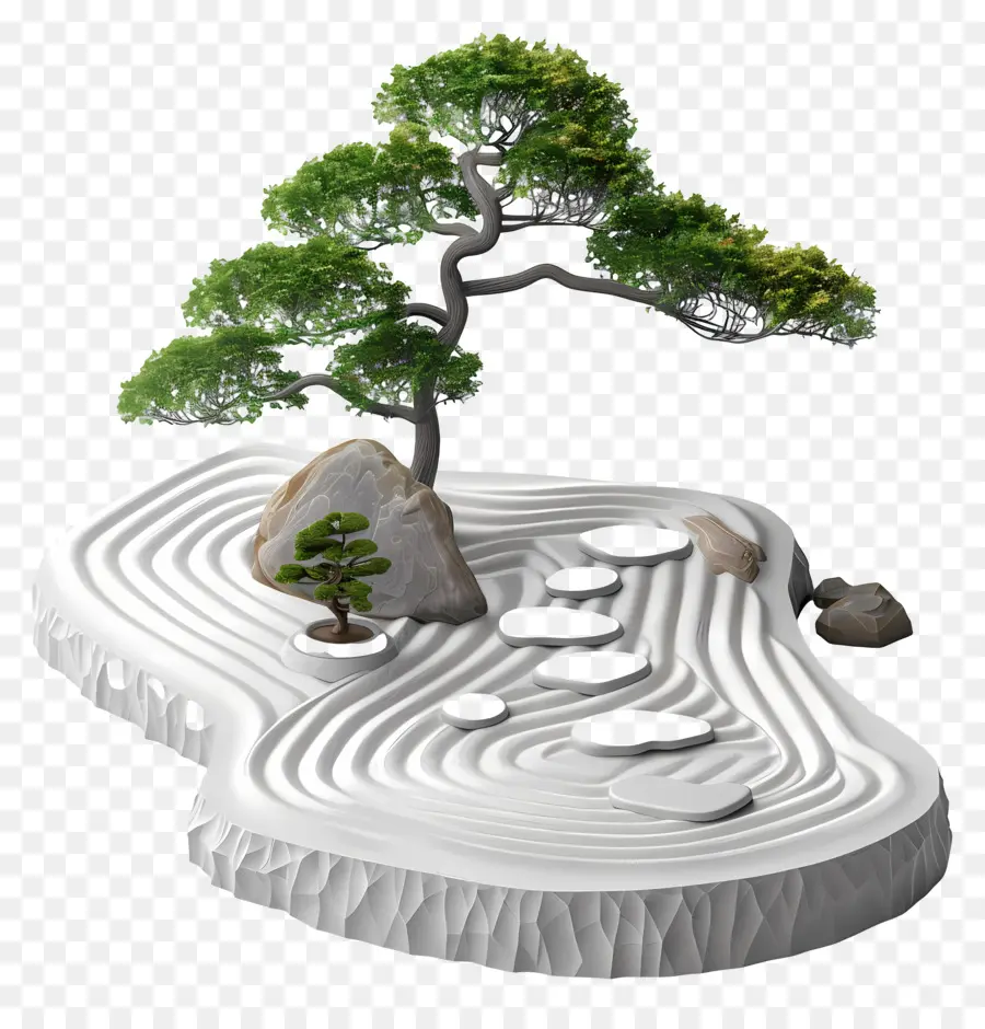 Taman Zen，Pohon Bonsai PNG