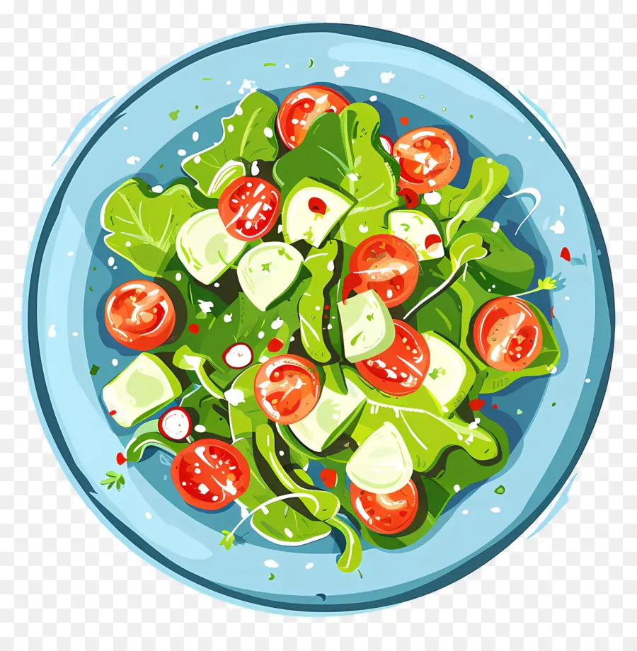 Salad Hijau，Salad PNG