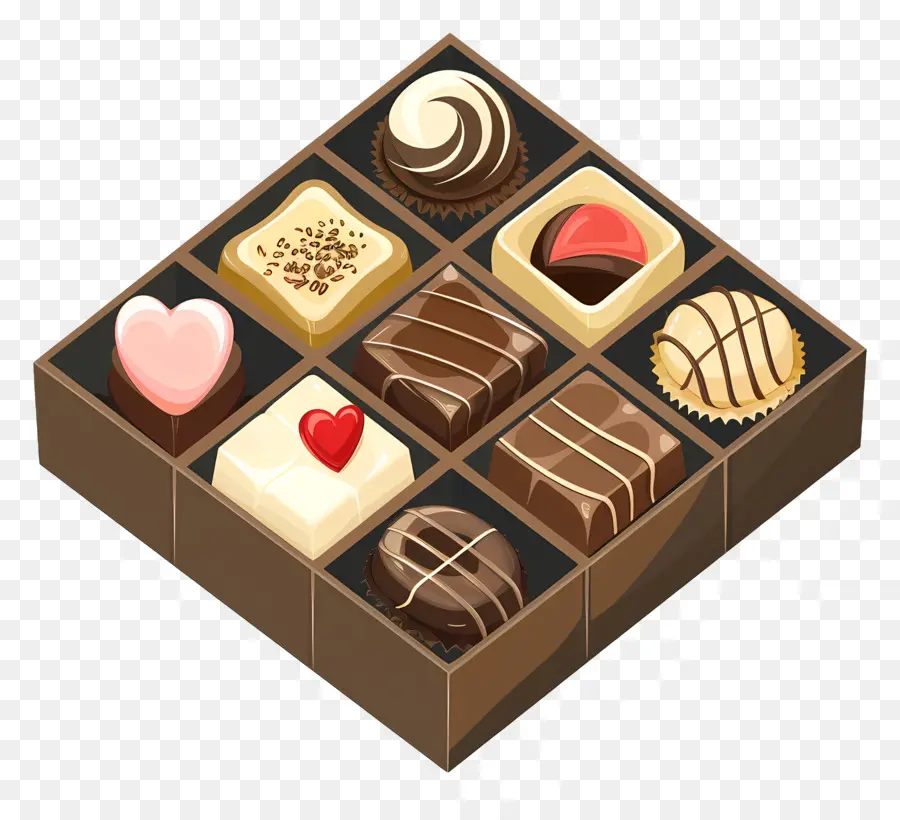 Kotak Cokelat，Cokelat Hari Kasih Sayang PNG