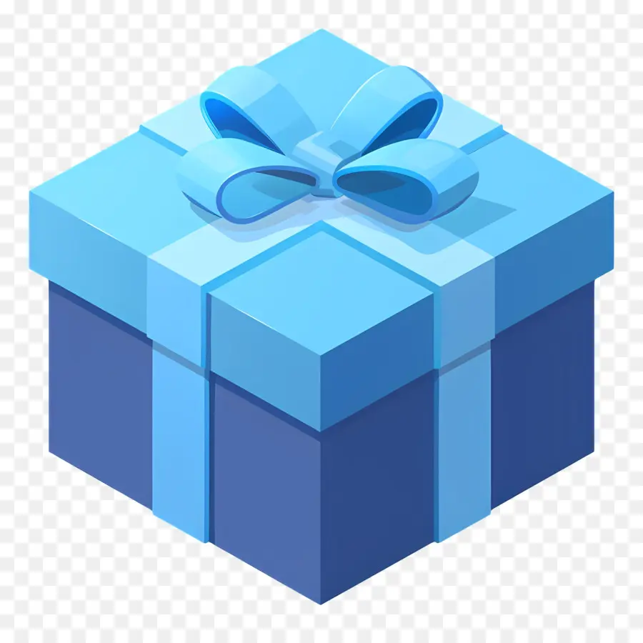 Kotak Hadiah，Biru PNG