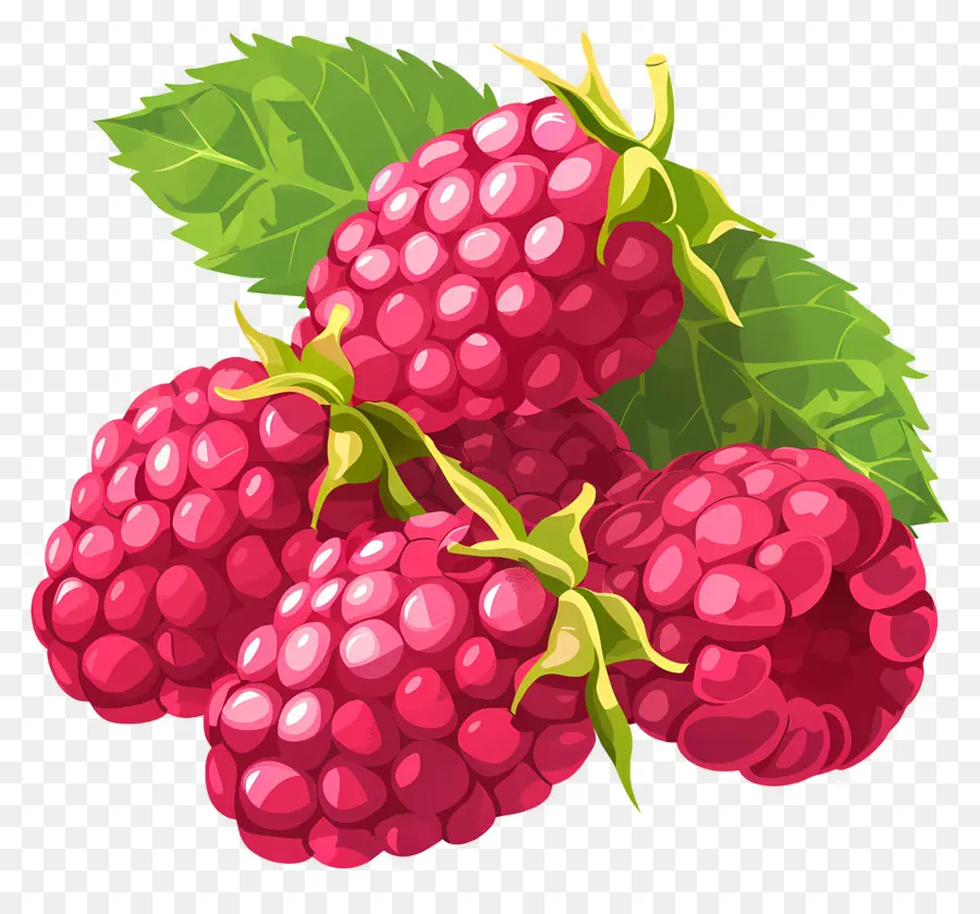 Raspberry，Buah Segar PNG