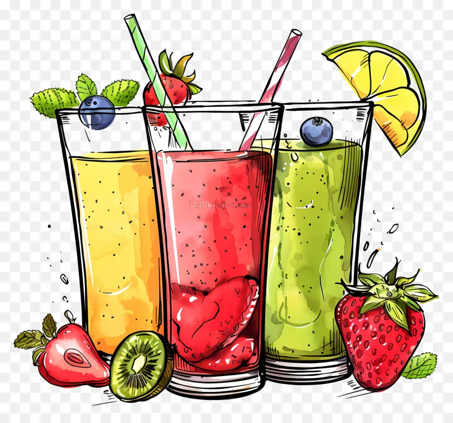 Smoothie，Smoothie Buah PNG