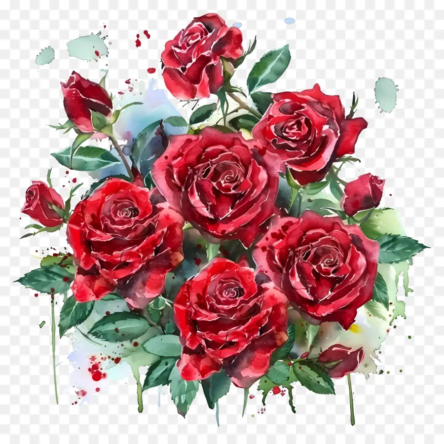 Buket Mawar，Mawar Merah PNG