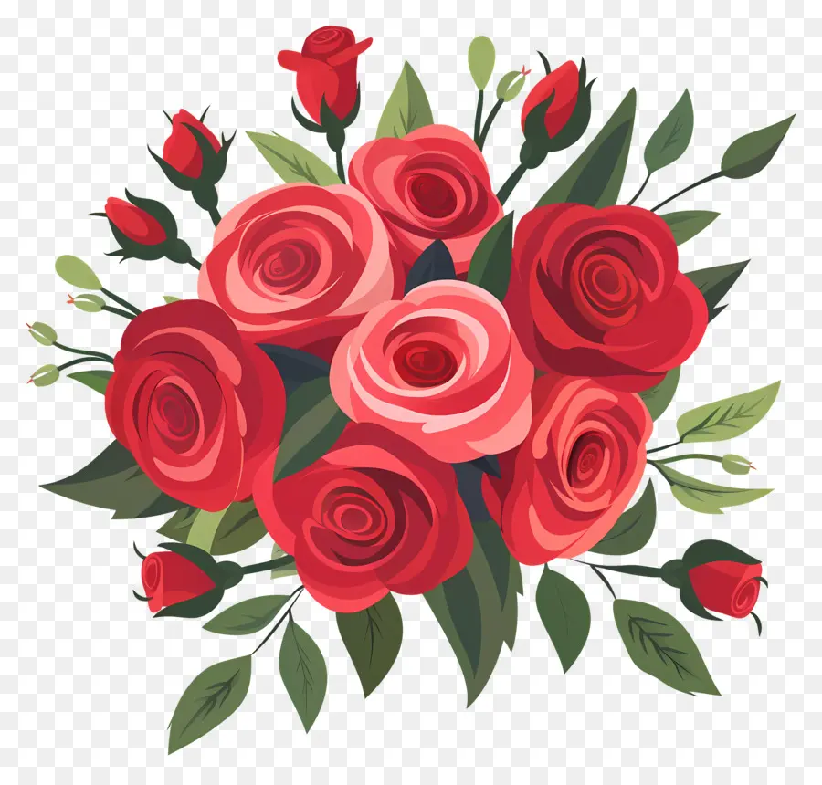Buket Mawar，Mawar Merah PNG