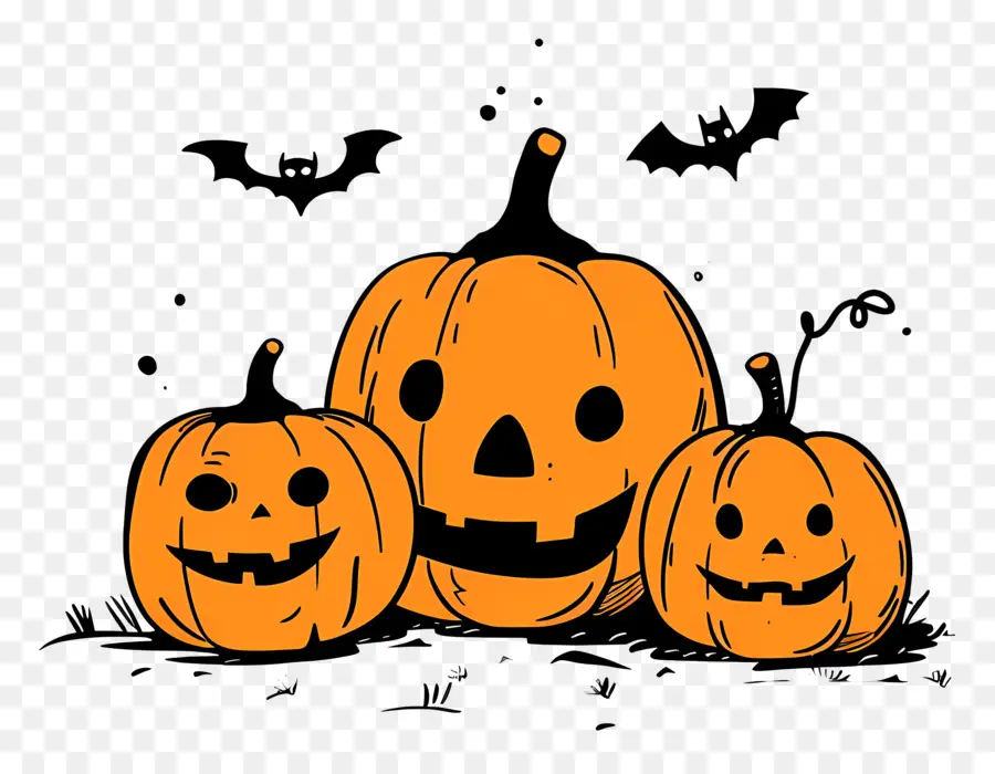 Labu Halloween，Labu Berukir PNG