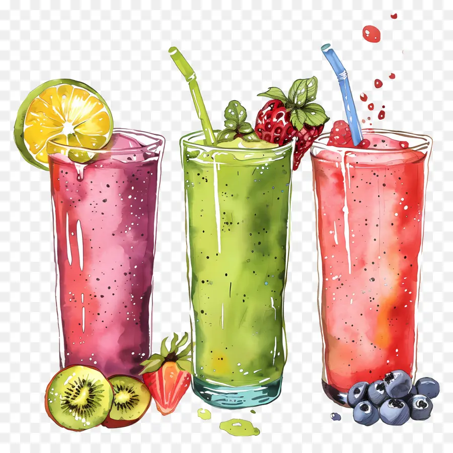 Smoothie，Smoothie Buah PNG