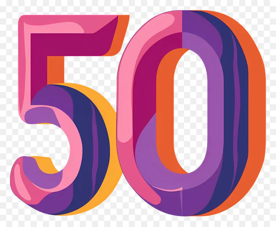 Nomor 50，Ulang Tahun Ke 50 PNG