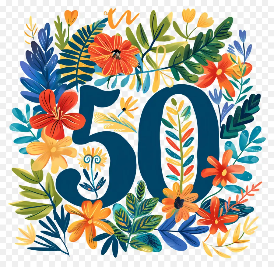 Nomor 50，Flower Power PNG