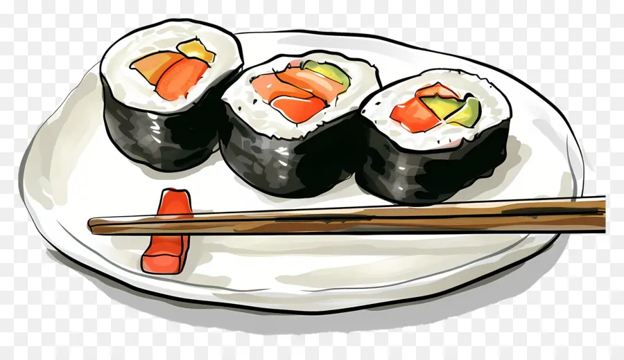 Sushi，Piring PNG