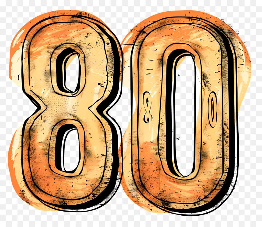 Nomor 80，Orange PNG