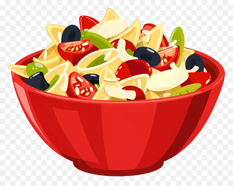 Salad Pasta，Salad Semacam Spageti PNG