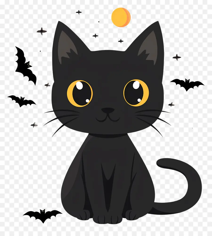 Halloween Kucing，Kucing Hitam PNG