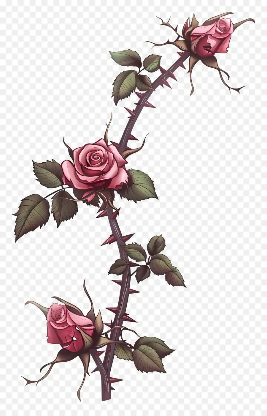 Duri Mawar，Mawar Merah Muda PNG