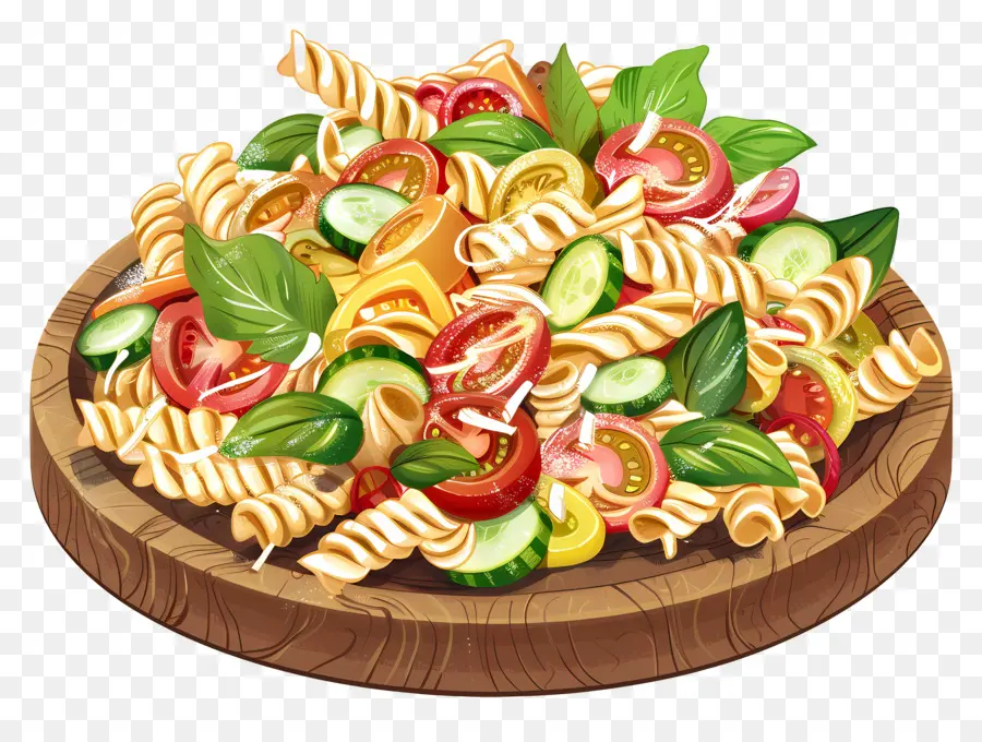 Pasta Salad，Sayuran Segar PNG