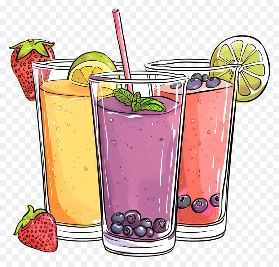 Smoothie，Buah Buahan PNG