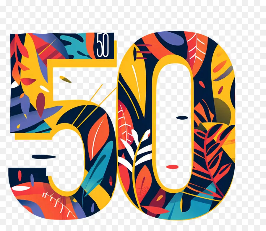 Nomor 50，Logo Ulang Tahun PNG