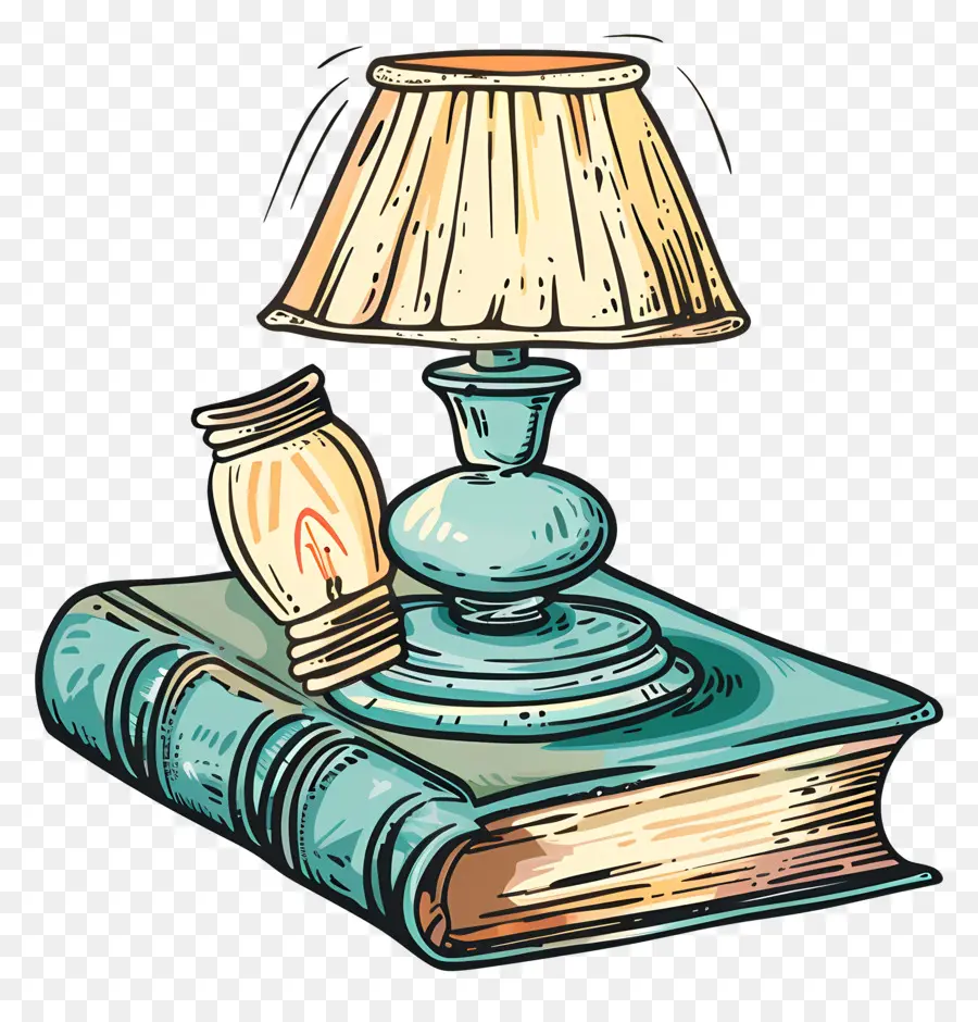 Buku Dan Lampu，Lampu Dan Buku PNG