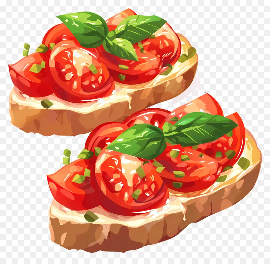 Bruschetta，Bruschetta Tomat PNG