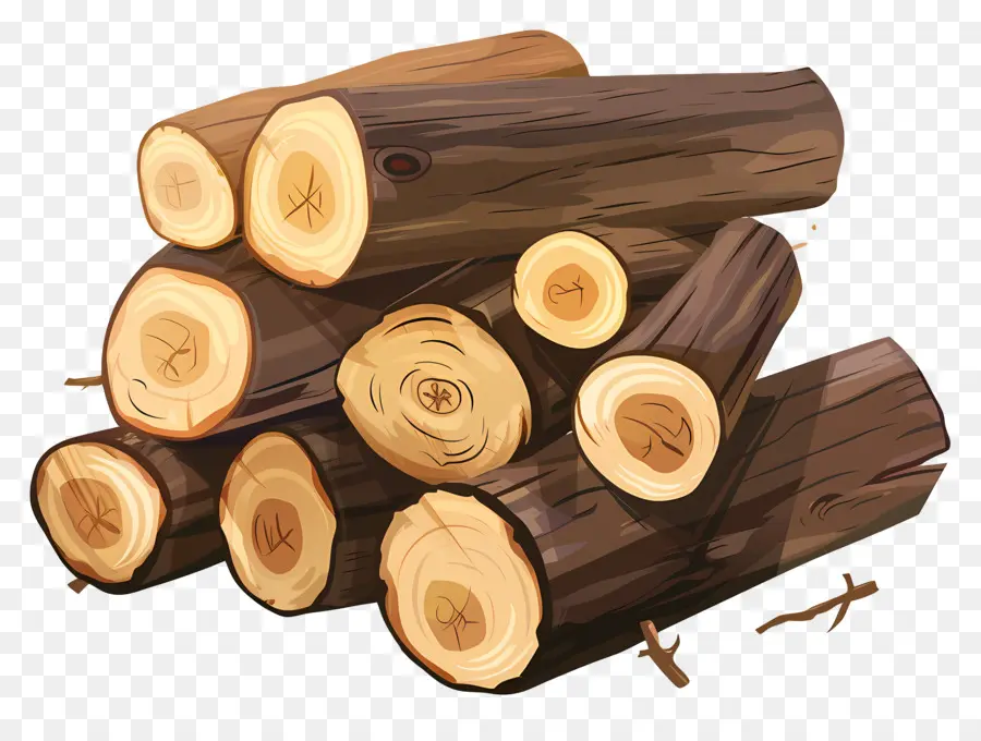 Tumpukan Log，Kayu PNG