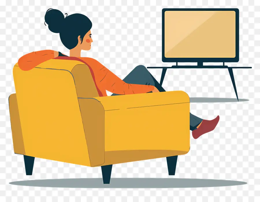 Wanita，Menonton Televisi PNG