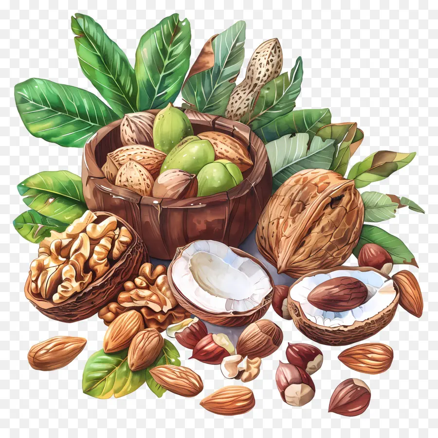 Kacang Kacangan，Almond PNG