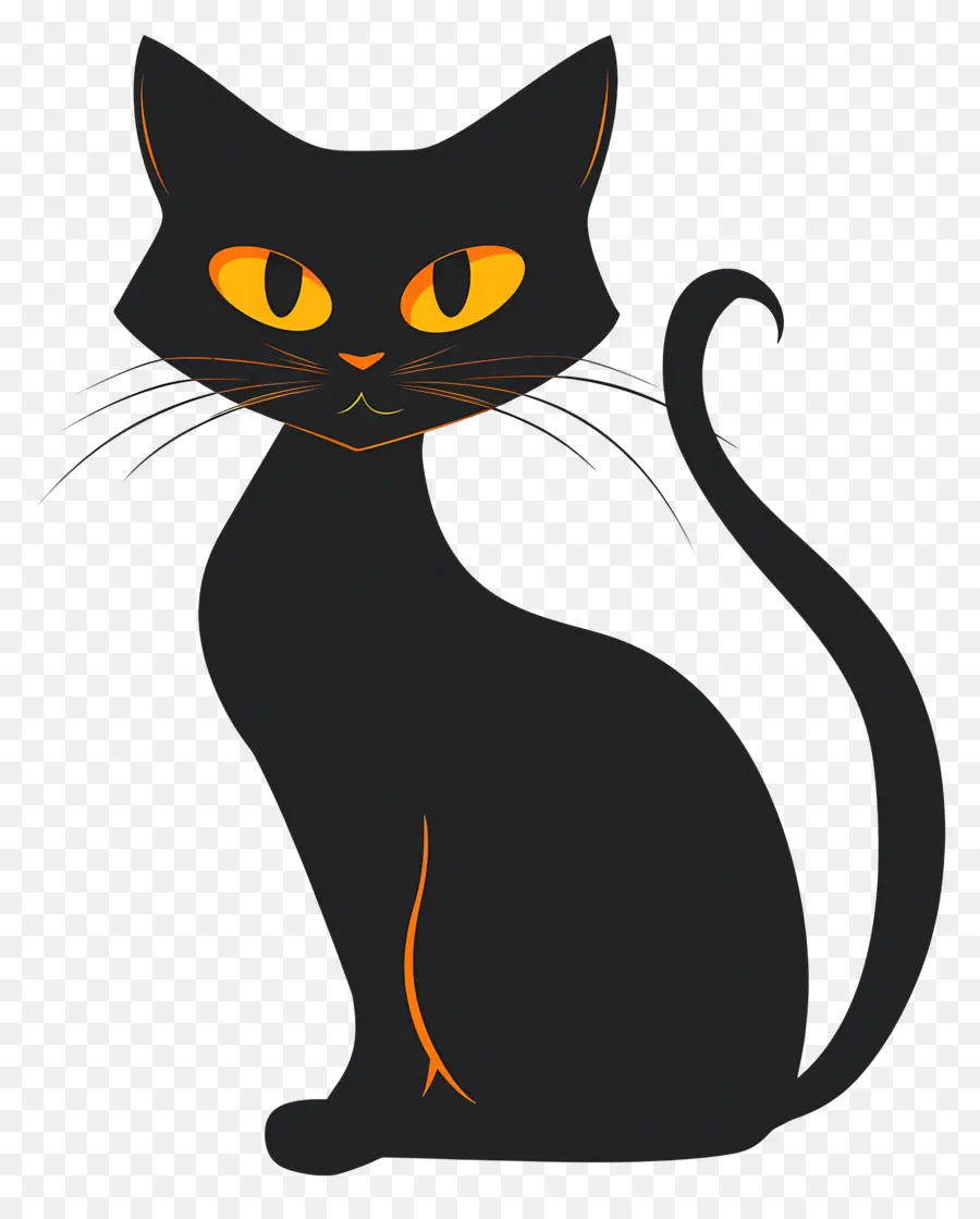 Halloween Kucing，Kucing Hitam PNG