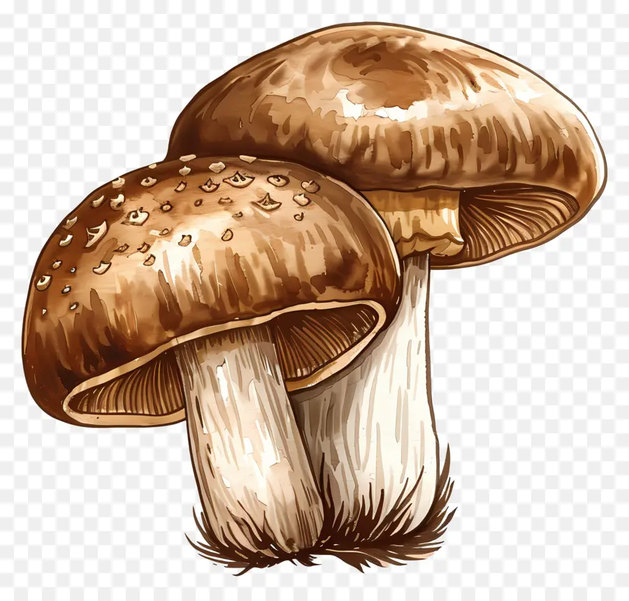 Jamur Shiitake，Jamur PNG