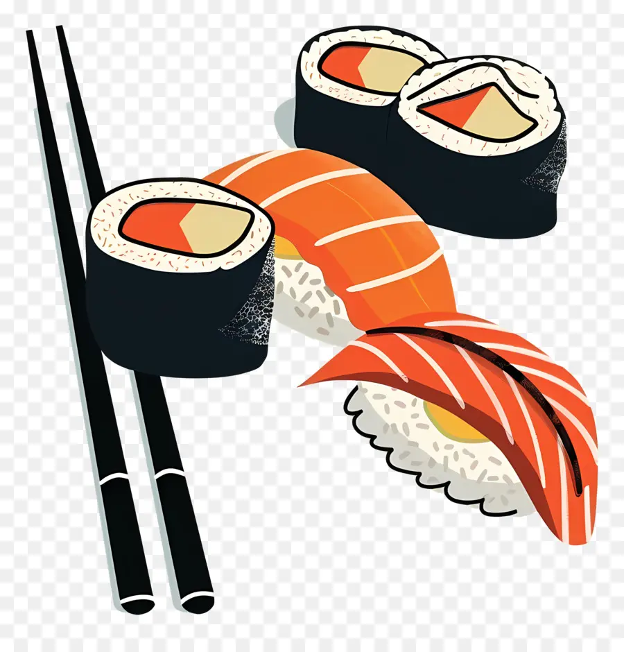 Sushi，Sumpit PNG