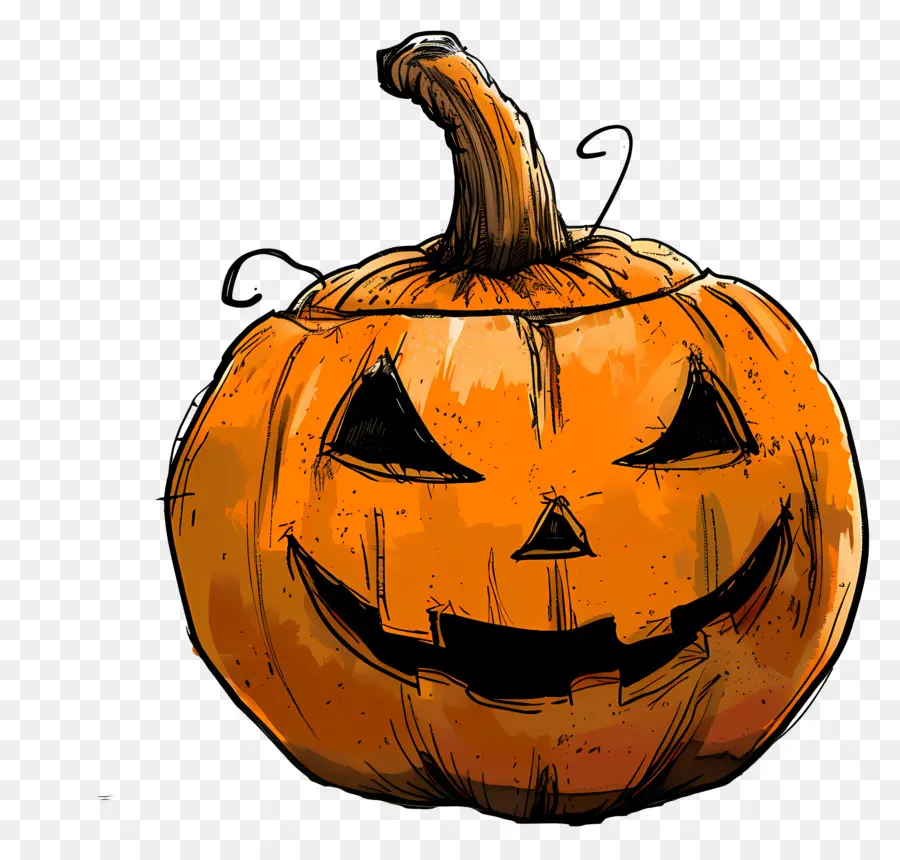 Labu Halloween，Labu Kuning PNG