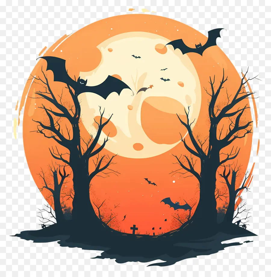 Halloween，Bulan PNG