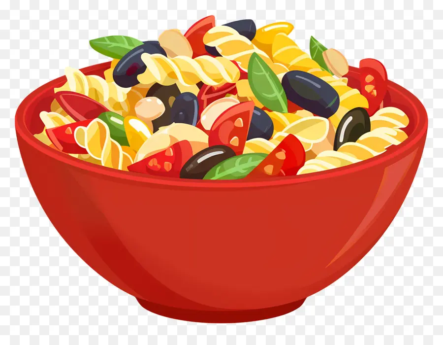 Salad Pasta，Salad Semacam Spageti PNG