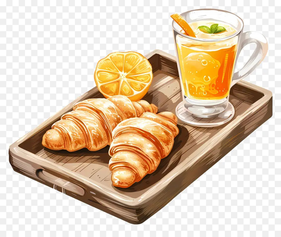 Sarapan，Croissant PNG