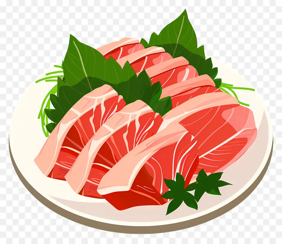 Sashimi，Daging Sapi Mentah PNG